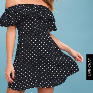 Lulus polka dot dress